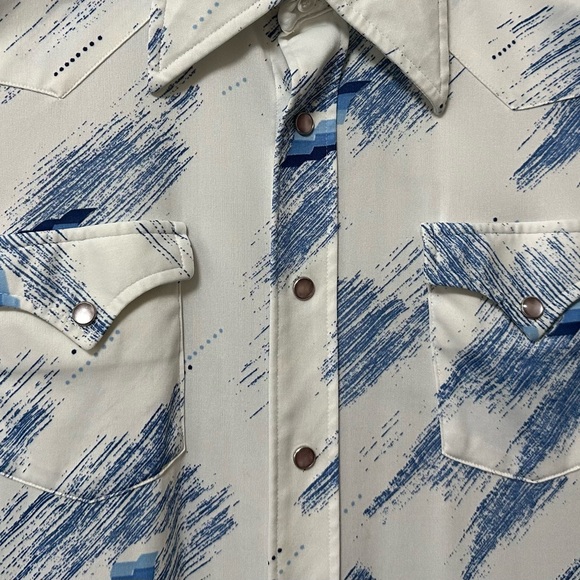 Vintage H Bar C Men’s Western Permanent Press Long Tail Shirt - Picture 6 of 12